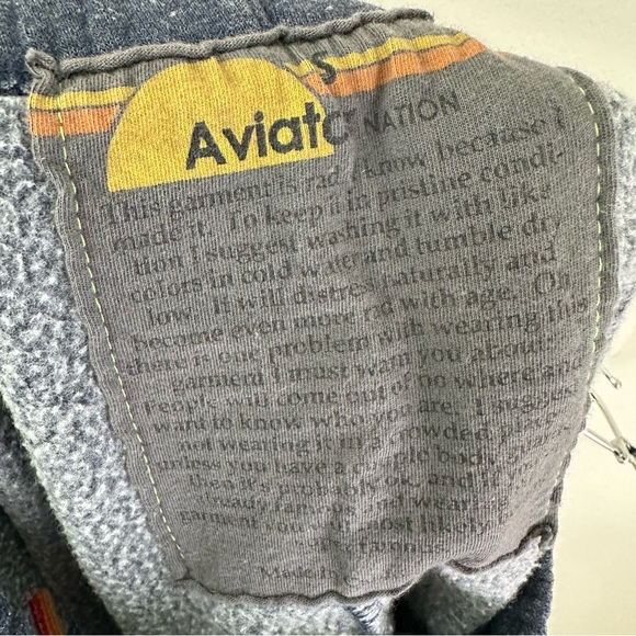 Aviator Nation 5 Stripe Sweatpants - CHARCOAL // NEON SZ S - Picture 8 of 10